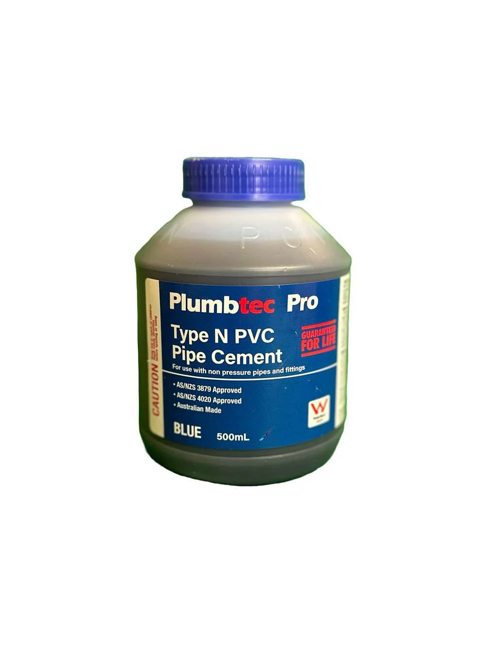Plumbtec Pro Type N Solvent Cement (Blue, 500mL)