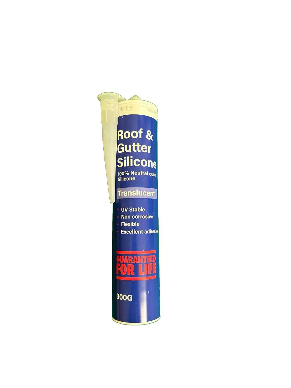 Plumbtec Pro Roof & Gutter Silicone Sealant (Clear, 300g)
