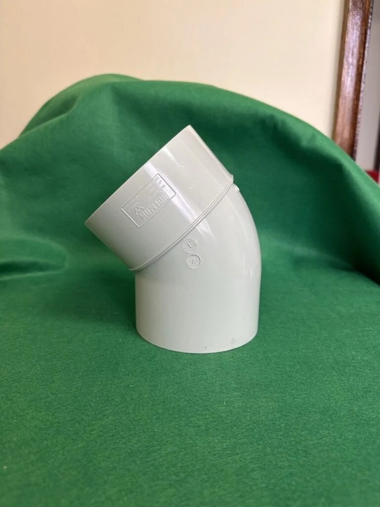 100mm x 45 degree DWV Bend (Male/Female)